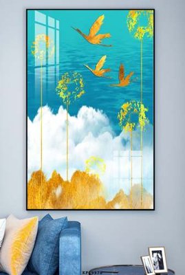 Ảnh mô tả file gốc in mica File tranh hiện đại pha lê gương KF69978