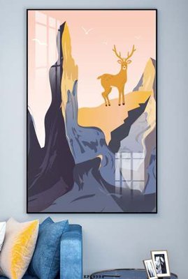 File PSD File tranh hiện đại pha lê gương KF69994 (bản gốc) cho nhà in