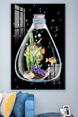 File gốc File tranh hiện đại pha lê gương KF70076 (AI/EPS) cho in ấn