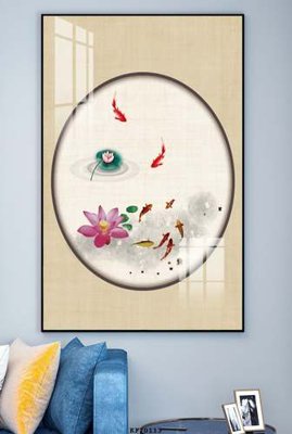 File in ấn File tranh hiện đại pha lê gương KF70113 chuyên nghiệp