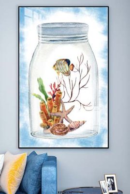 File in mica File tranh hiện đại pha lê gương KF70136 (bản gốc) siêu trong