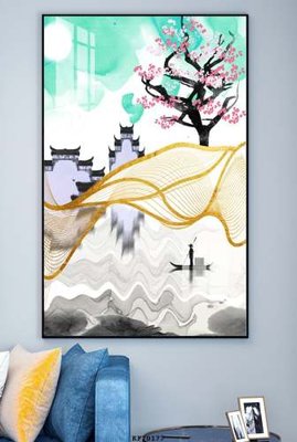 File gốc File tranh hiện đại pha lê gương KF70177 (phong cách) tối giản