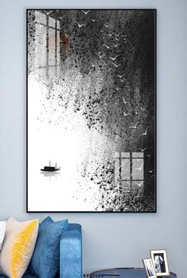 Tải file File tranh hiện đại pha lê gương KF70180 (gốc) chủ đề phong thủy