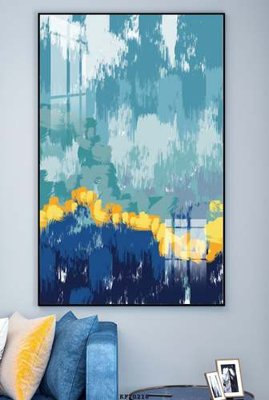 File in trần File tranh hiện đại pha lê gương KF70218 (bản gốc) đại dương