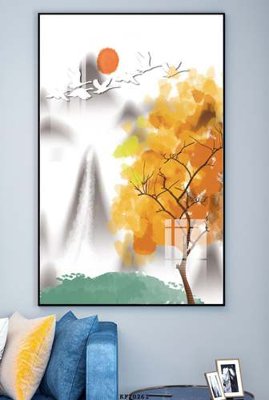 Tải file File tranh hiện đại pha lê gương KF70261 (gốc) làm tranh treo tường