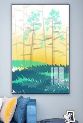 Tải file File tranh hiện đại pha lê gương KF70262 (PSD) cho in tranh 3D