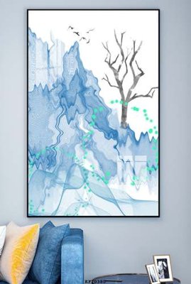 File PSD File tranh hiện đại pha lê gương KF70380 (chất lượng in ấn)