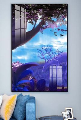 Download file tranh File tranh hiện đại pha lê gương KF70399 (file gốc PSD)