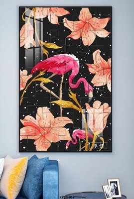 File tranh File tranh hiện đại pha lê gương KF70404 (gốc) chủ đề trừu tượng