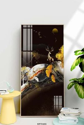 Download file gốc File tranh hiện đại pha lê gương KF70486 (in mica) trong suốt