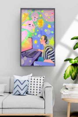 Download file File tranh hiện đại pha lê gương KF70487 (chuẩn in) File tranh hiện đại pha lê gương KF70487