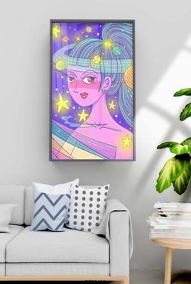 File ảnh File tranh hiện đại pha lê gương KF70492 (gốc) in Hiflex