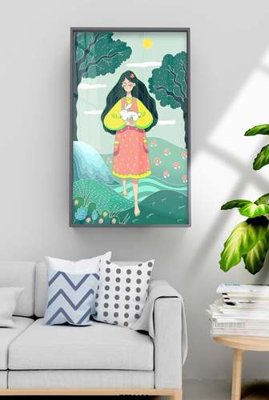 Tải file File tranh hiện đại pha lê gương KF70498 (gốc) chủ đề phong thủy