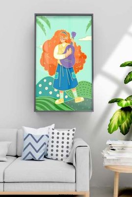 File tranh File tranh hiện đại pha lê gương KF70508 (bản gốc) in lụa 5D