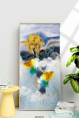 File gốc File tranh hiện đại pha lê gương KF70519 (chuẩn màu) cho in offset