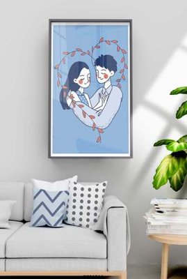 Download file gốc File tranh hiện đại pha lê gương KF70522 (in lụa) tranh 3D