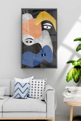 File tranh PSD File tranh hiện đại pha lê gương KF70565 chất lượng cao