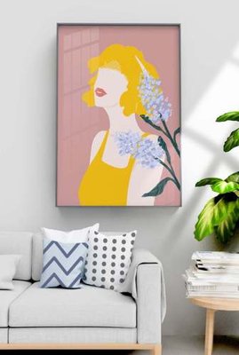 File tranh File tranh hiện đại pha lê gương KF70571 (gốc) chủ đề con người