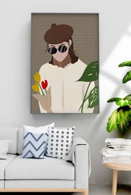 File tranh gốc File tranh hiện đại pha lê gương KF70575 (bản đẹp) độc quyền