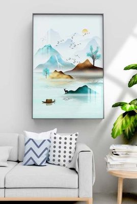 File gốc File tranh hiện đại pha lê gương KF70605 (in lụa) chi tiết cao