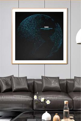 File PSD File tranh hiện đại pha lê gương KF70685 (chất lượng in ấn)