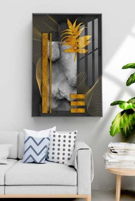 File gốc File tranh hiện đại pha lê gương KF70915 (PNG) không nền chất lượng