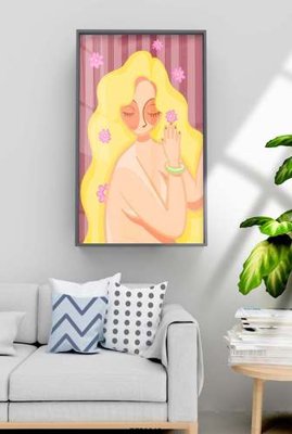 File gốc File tranh hiện đại pha lê gương KF70943 (ảnh chi tiết) để in lụa