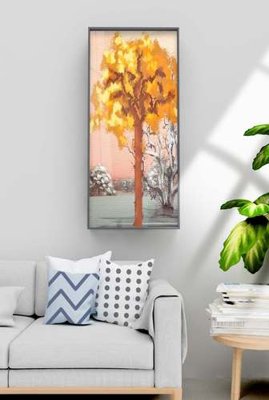 Tải file File tranh hiện đại pha lê gương KF70990 (gốc) chủ đề hoa sen