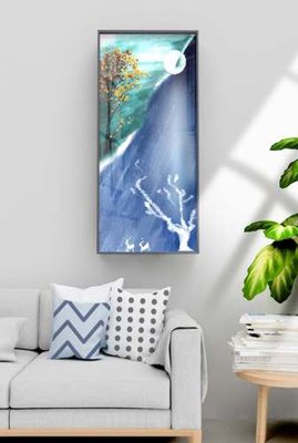 File in mica File tranh hiện đại pha lê gương KF70992 (bản gốc) làm vách ngăn