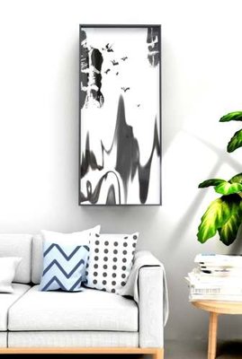 Tải file gốc in lụa File tranh hiện đại pha lê gương KF71015 siêu nét