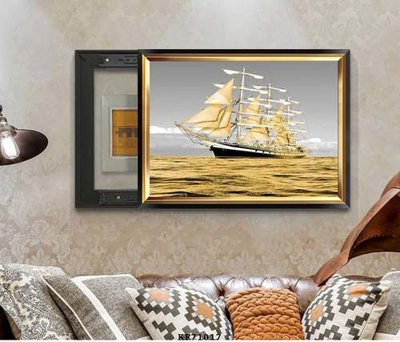 File tranh quảng cáo File tranh hiện đại pha lê gương KF71017 (download file gốc)