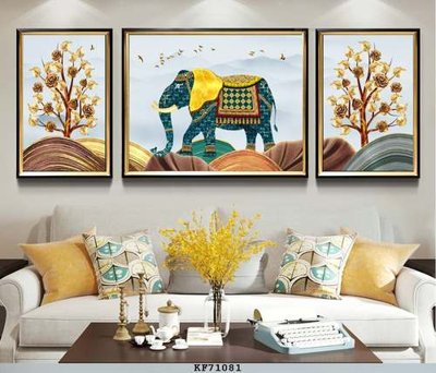 File in trần File tranh hiện đại pha lê gương KF71081 (bản gốc) bầu trời