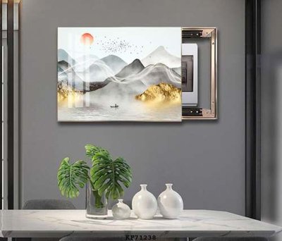 File PSD File tranh hiện đại pha lê gương KF71238 (bản gốc) dễ dàng edit