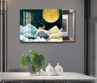 Tải file gốc File tranh hiện đại pha lê gương KF71248 dùng cho in ấn