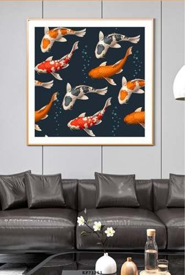 File tranh gốc File tranh hiện đại pha lê gương KF71251 chủ đề hiện đại