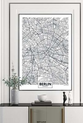 File gốc File tranh hiện đại pha lê gương KF71258 (vector) cho in ấn