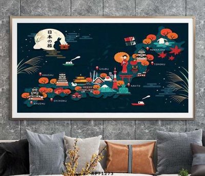 File tranh File tranh hiện đại pha lê gương KF71273 (bản gốc) treo quán cafe