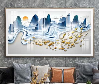 File gốc File tranh hiện đại pha lê gương KF71275 (AI/EPS) cho in ấn