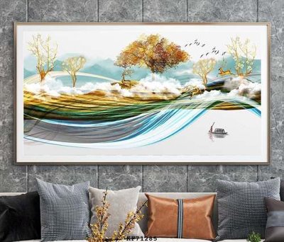 Download file File tranh hiện đại pha lê gương KF71285 (chuẩn in) File tranh hiện đại pha lê gương KF71285