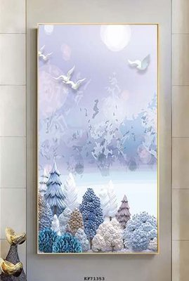 File ảnh File tranh hiện đại pha lê gương KF71353 (gốc) in biển hiệu