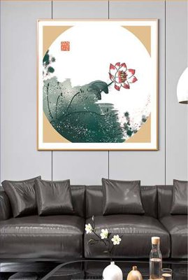 Ảnh mô tả file gốc in mica File tranh hiện đại pha lê gương KF71375