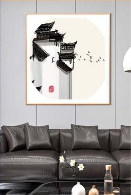 File gốc File tranh hiện đại pha lê gương KF71386 (in 3D) nghệ thuật