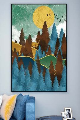 Download file File tranh hiện đại pha lê gương KF71459 (gốc) in mica đèn LED