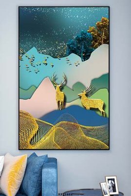 File gốc File tranh hiện đại pha lê gương KF71466 (bản quyền) cho in ấn