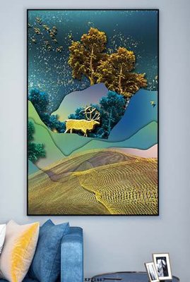 File in trần File tranh hiện đại pha lê gương KF71467 (file gốc) hoa văn 3D