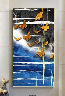 Ảnh gốc File tranh hiện đại pha lê gương KF71554 (nét căng) in mica