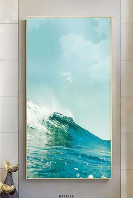 Download file gốc File tranh hiện đại pha lê gương KF71578 (in lụa) tranh 3D