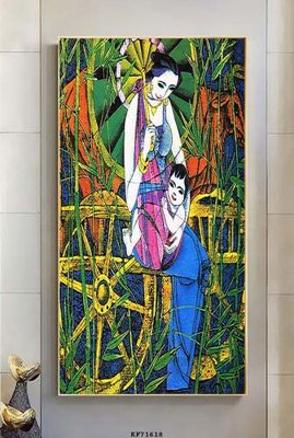 File ảnh File tranh hiện đại pha lê gương KF71618 (gốc) in PP, decal