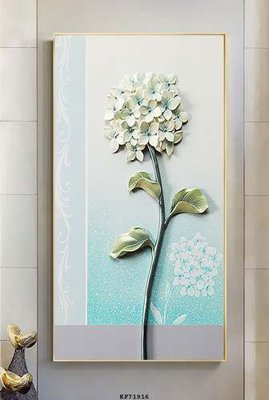 File in mica File tranh hiện đại pha lê gương KF71916 (bản gốc) làm vách ngăn