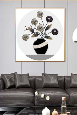 File in trần File tranh hiện đại pha lê gương KF71990 (file gốc) phong thủy